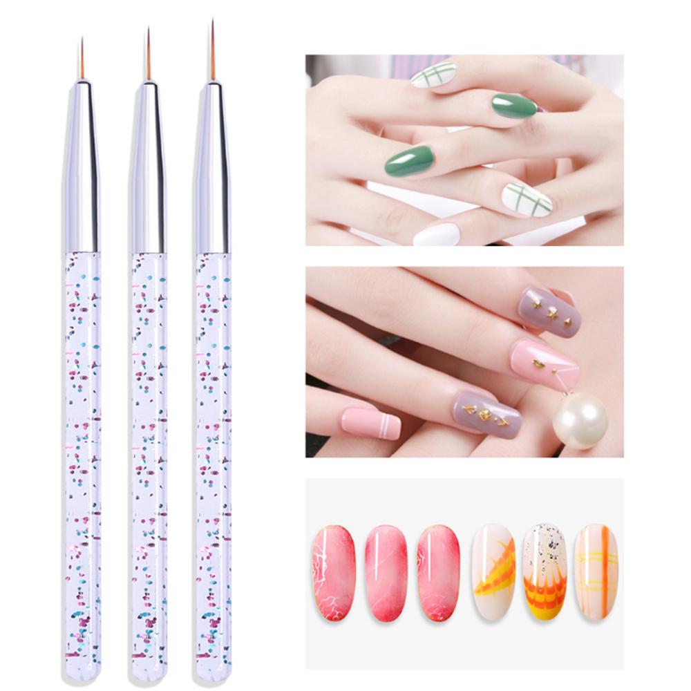 LINMANDA 3Pcs Nail Art Pen Set - огляд і ціна Detailing Brush Set