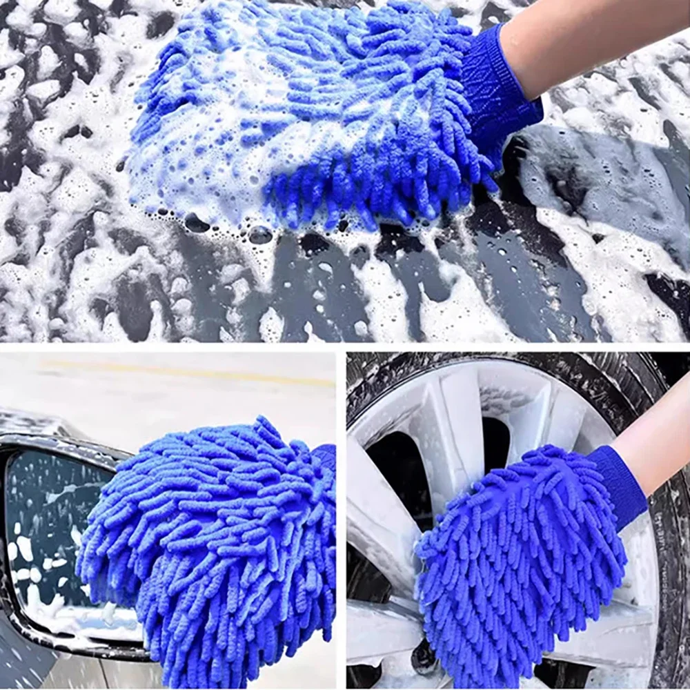 1/2pcs Car Wash Glove Coral Mi - огляд і ціна Detailing Brush Set